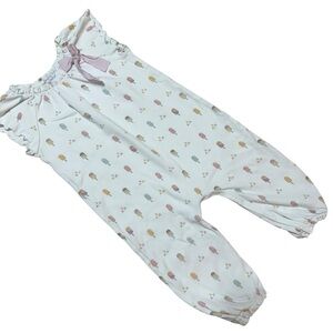 Feather Baby Romper Ice Cream White Baby Girl 12-18 Months